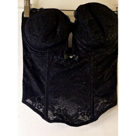 Vtg VA BIEN Lace Whimsigoth Strapless Bustier/Corset Top Sz 34C Victorian Witchy - Picture 5 of 9